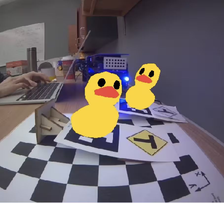 AR duckies on apriltags